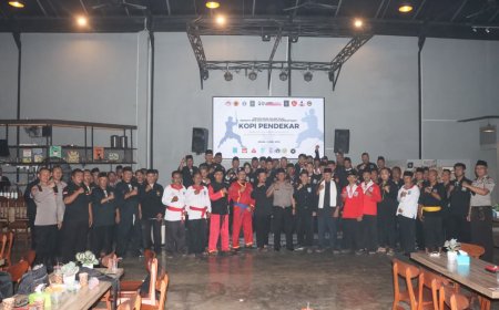 Polres Madiun Kota Perkuat Komitmen Jogo Jatim Lewat Kopi Pendekar