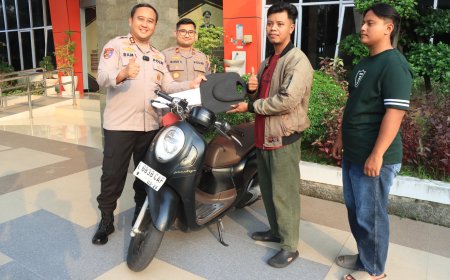 Polres Gresik Bantu Pulihkan Kerugian Korban Kejahatan Kendaraan