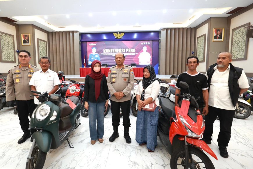 Kendaraan Korban Kejahatan Berhasil Diselamatkan dan Dipulangkan