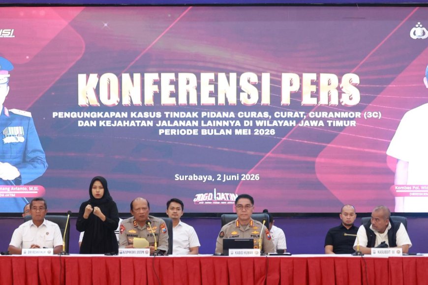 Polda Jatim Tingkatkan Upaya Pemberantasan Kejahatan Konvensional