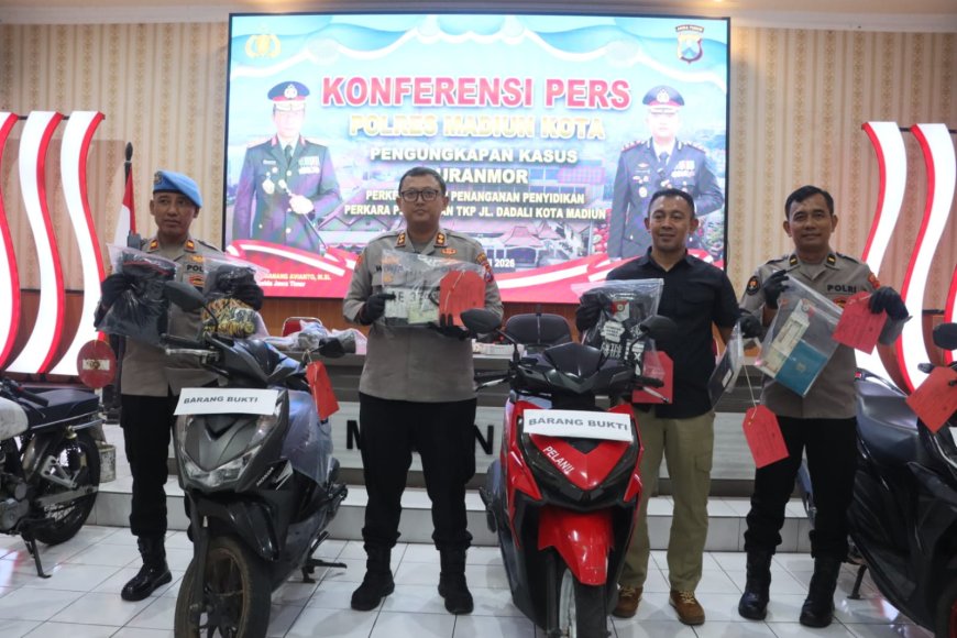 Empat Pelaku Curanmor Diamankan dalam Operasi Kepolisian